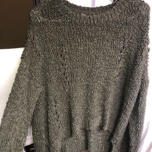 Lush Knitted Army Green Sweater